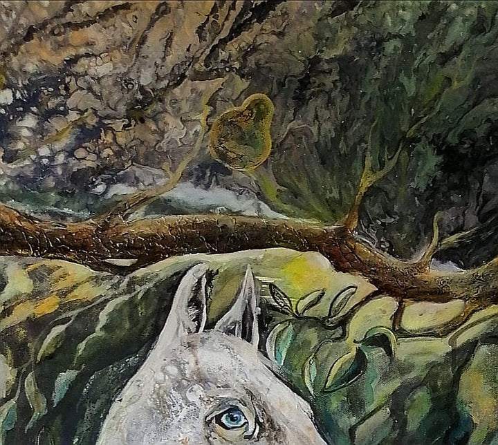 Le Cheval blanc sous le poirier