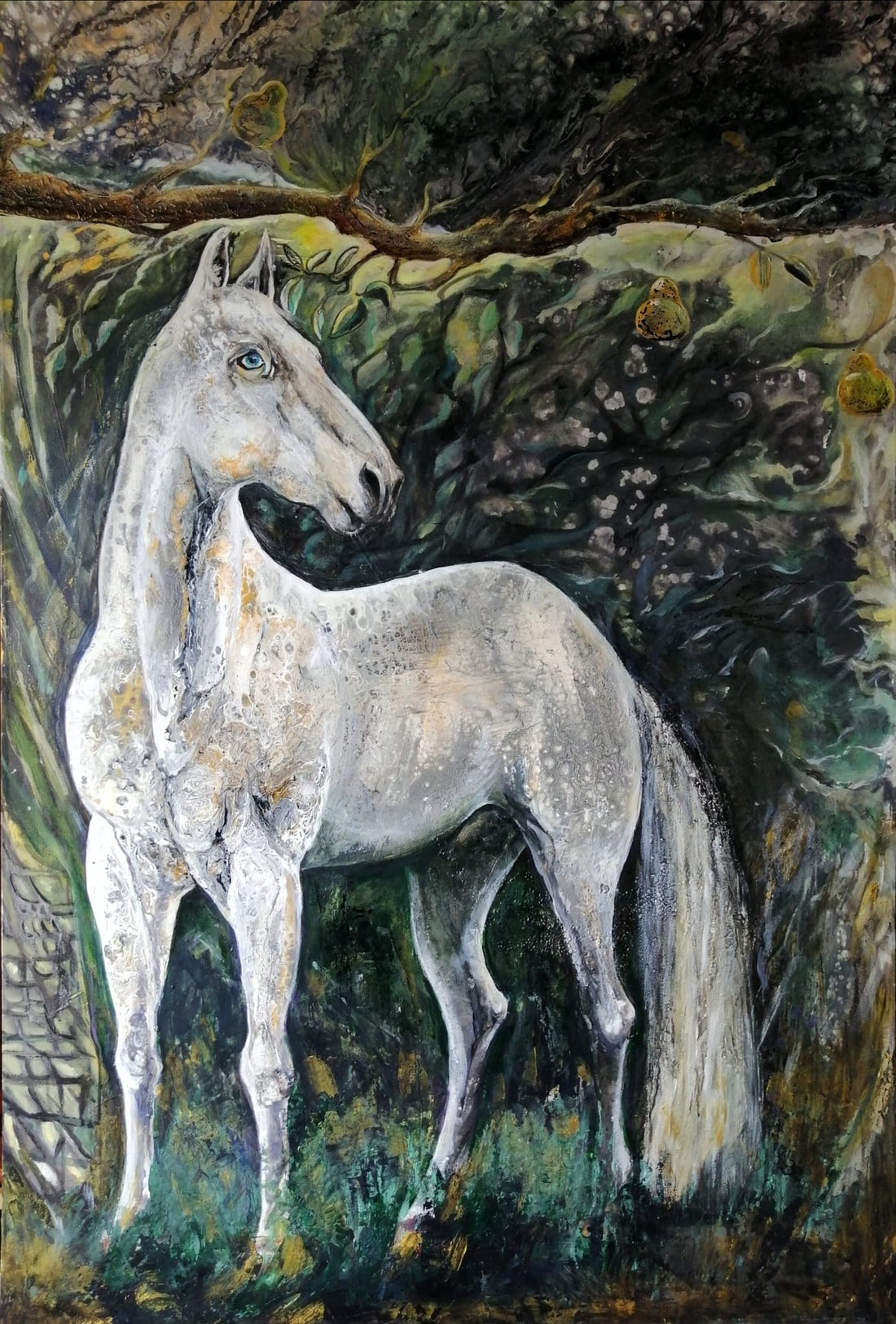 Le Cheval blanc sous le poirier